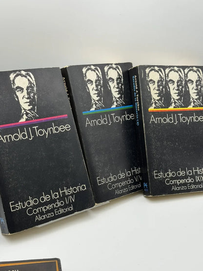 Portada de Lote Estudio de la Historia 3 tomos de Arnold J. Toynbee, libro de segunda mano
