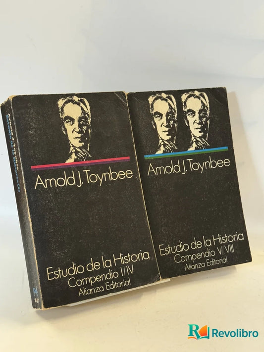 Portada de Lote Estudio de la Historia Compendio 2 tomos de Arnold J. Toynbee, libro de segunda mano