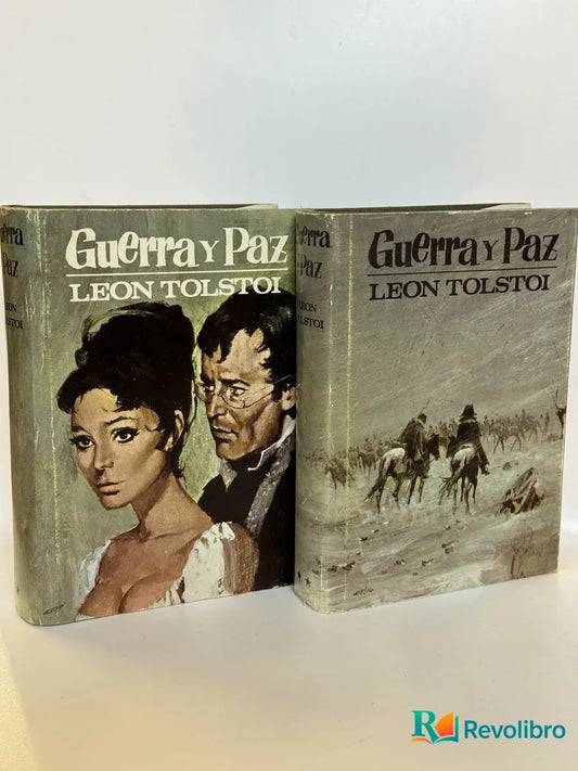 Portada de Lote Guerra y Paz 2 tomos de Leon Tolstoi, libro de segunda mano
