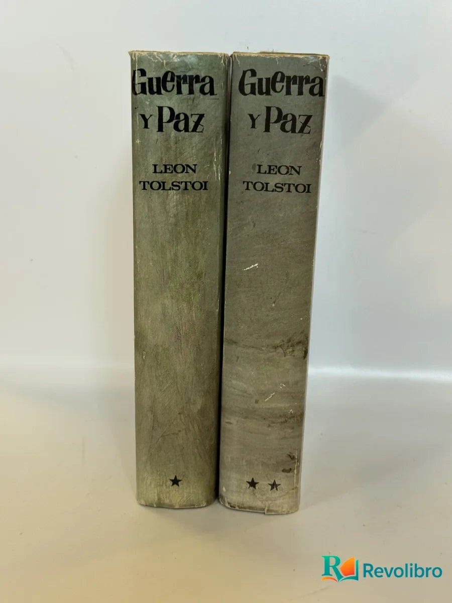 Foto 2 de Lote Guerra y Paz 2 tomos de Leon Tolstoi, libro de segunda mano