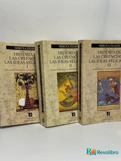 Portada de Lote Historia De Las Creencias Y Las Ideas Religiosas 3 tomos de Mircea Eliade, libro de segunda mano
