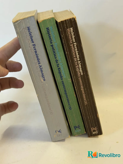 Foto 2 de Lote Historia Politica de la España Contemporánea de Melchor Fernandez Almagro, libro de segunda mano