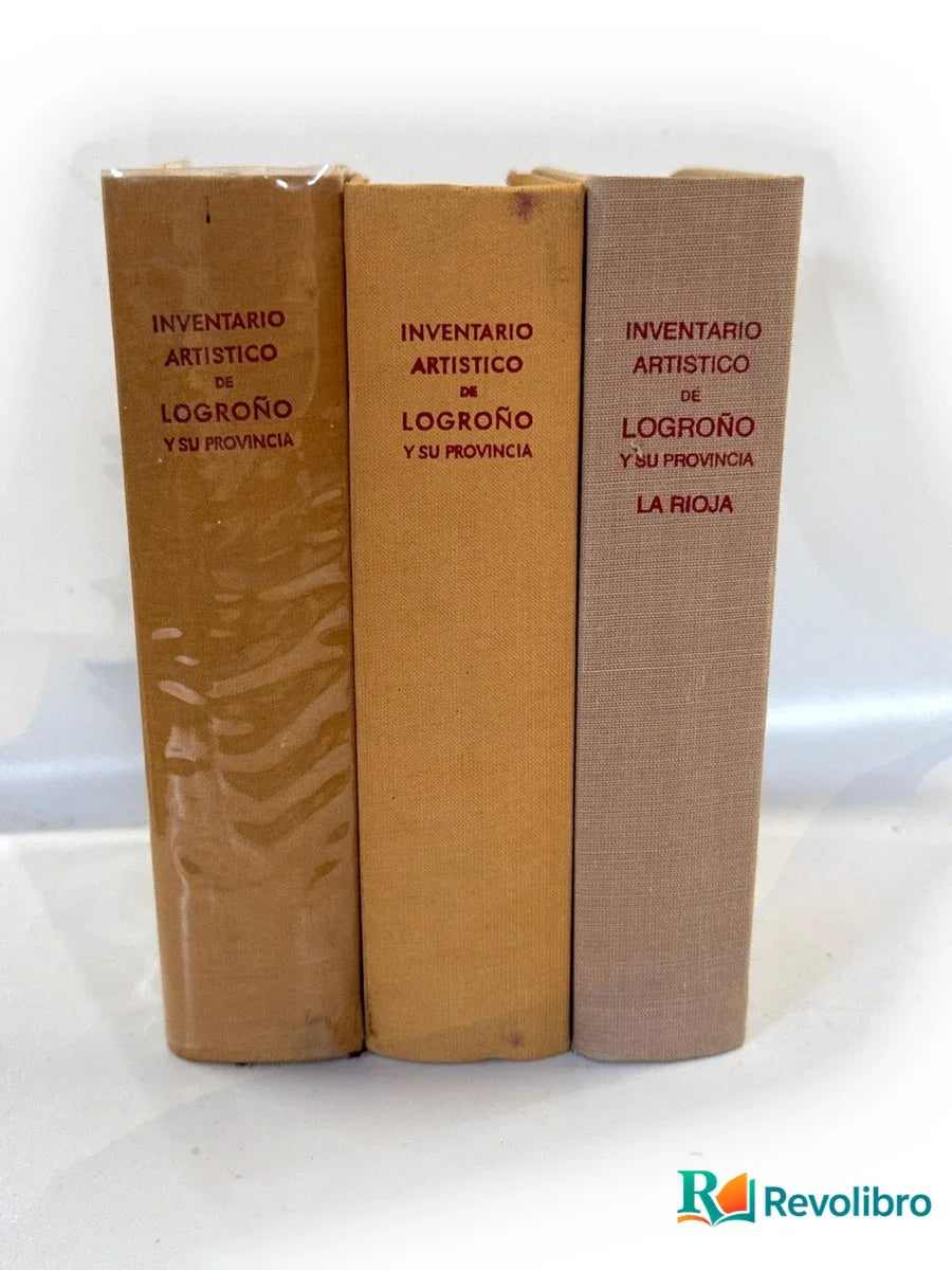 Portada de Lote Inventario artístico de Logroño y su provincia 3 tomos de no disponible, libro de segunda mano