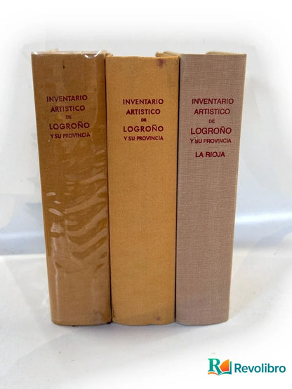 Portada de Lote Inventario artístico de Logroño y su provincia 3 tomos de no disponible, libro de segunda mano