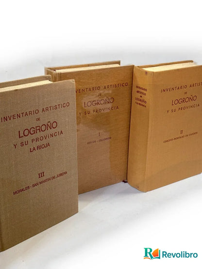 Foto 2 de Lote Inventario artístico de Logroño y su provincia 3 tomos de no disponible, libro de segunda mano