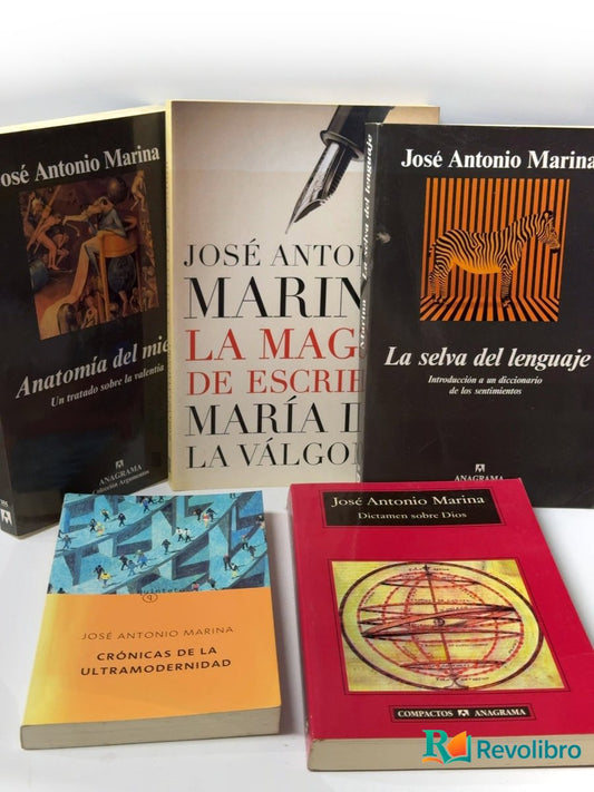 Portada de Lote José Antonio Marina 5 libros de José Antonio Marina, libro de segunda mano