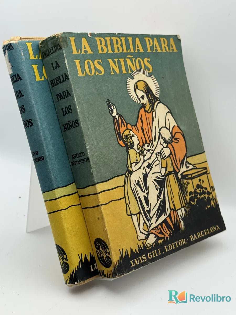 Portada de Lote La Biblia para los Niños 2 tomos de Luis Gili, libro de segunda mano