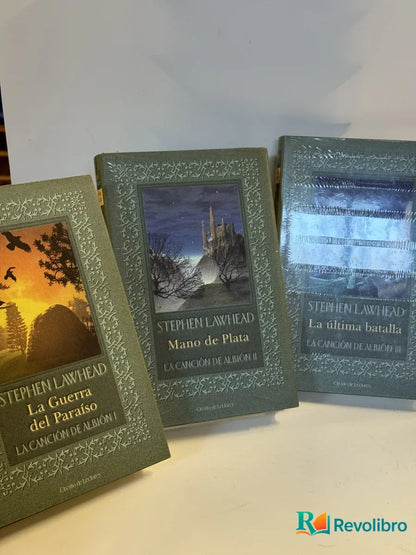 Portada de Lote La Canción de Albión 3 tomos de Stephen Lawhead, libro de segunda mano