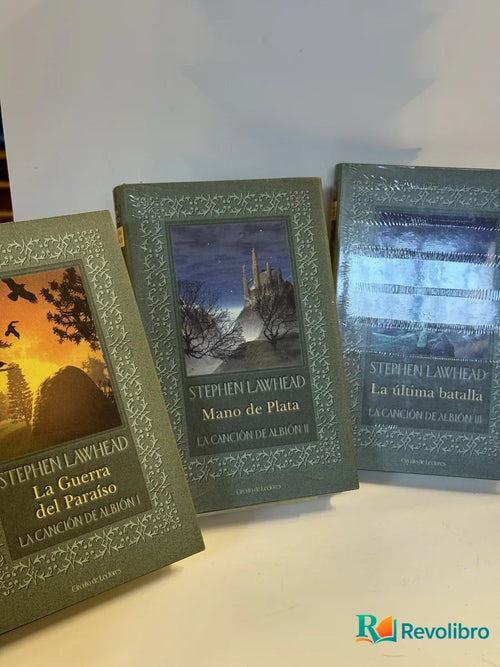 Portada de Lote La Canción de Albión 3 tomos de Stephen Lawhead, libro de segunda mano