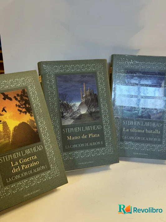 Portada de Lote La Canción de Albión 3 tomos de Stephen Lawhead, libro de segunda mano