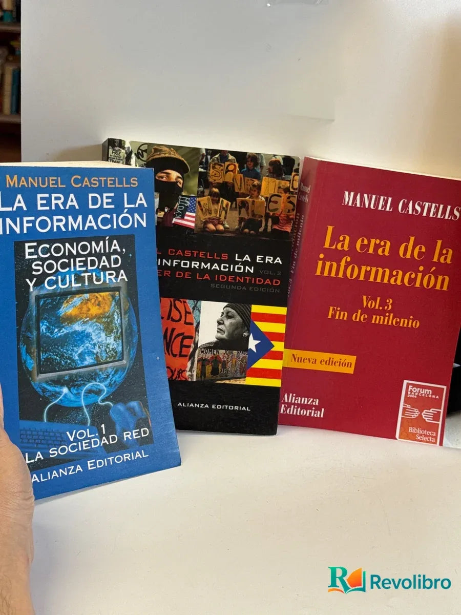 Portada de Lote La era de la información 3 libros de Manuel Castells, libro de segunda mano