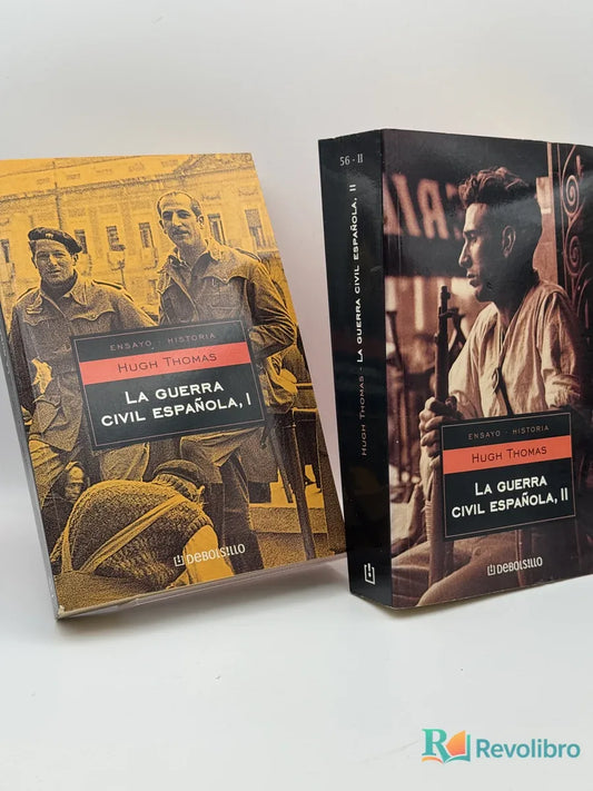 Portada de Lote La Guerra Civil Española de Hugh Thomas, libro de segunda mano