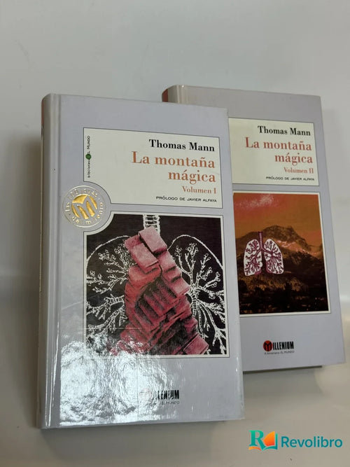 Portada de Lote La montaña mágica  2 volúmenes de Thomas Mann, libro de segunda mano