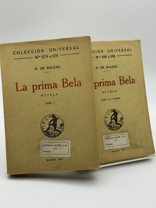 Portada de Lote La prima Bela de H. De Balzac, libro de segunda mano