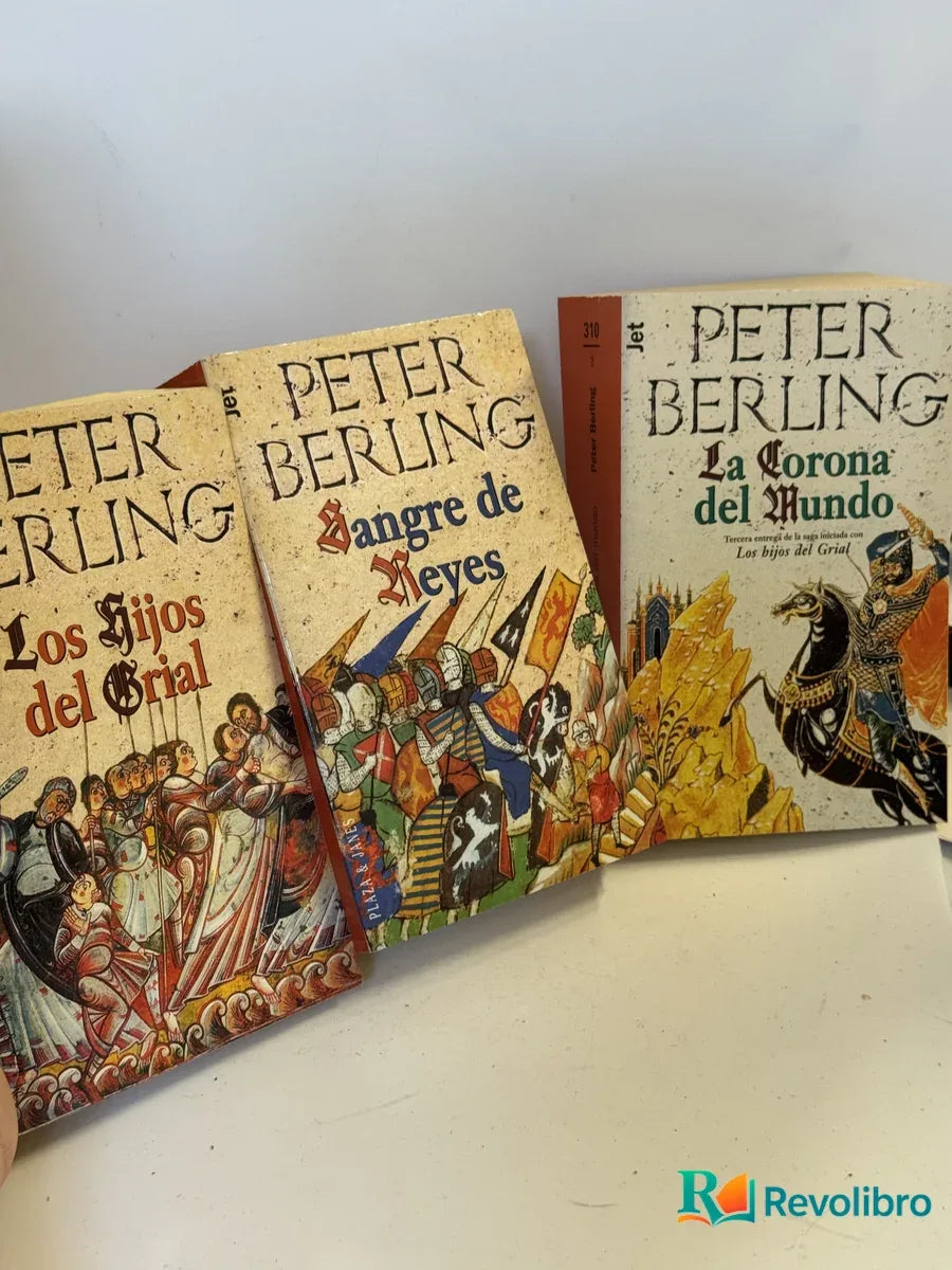 Portada de Lote Los Hijos del Grial de Peter Berling, libro de segunda mano