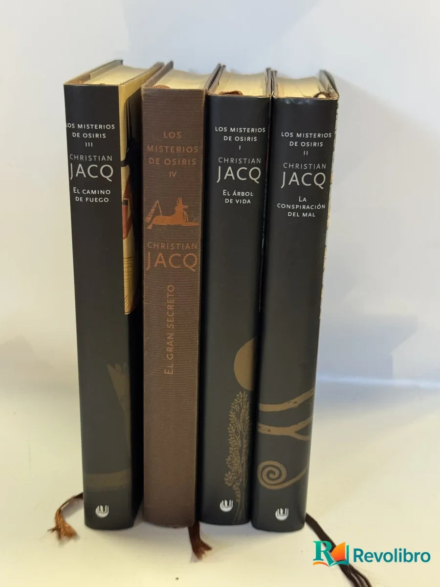 Foto 2 de Lote Los misterios de Osiris 4 tomos de Christian Jacq, libro de segunda mano