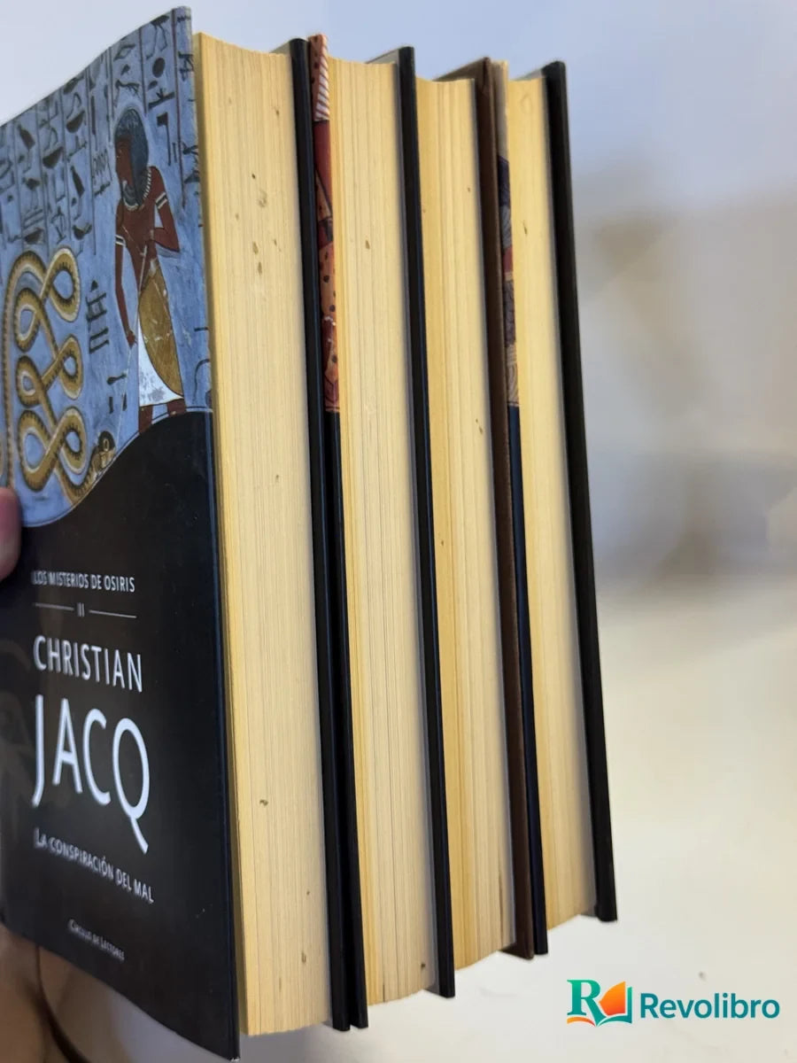 Foto 3 de Lote Los misterios de Osiris 4 tomos de Christian Jacq, libro de segunda mano