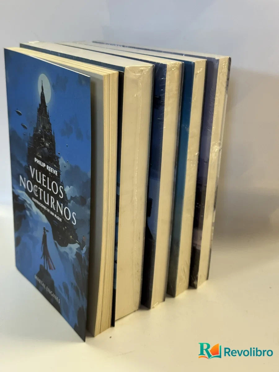 Foto 3 de Lote Mortal Engines COMPLETA + Vuelos nocturnos de Philip Reeve, libro de segunda mano