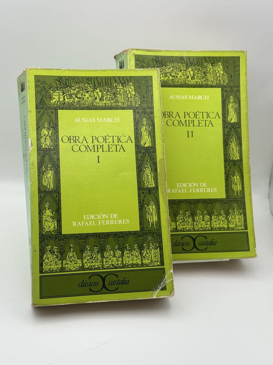 Lote Obra poética completa 2 tomos - Ausiàs March - Portada