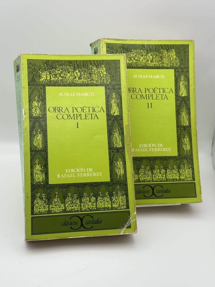 Portada de Lote Obra poética completa 2 tomos - Ausiàs March de Ausiàs March, libro de segunda mano