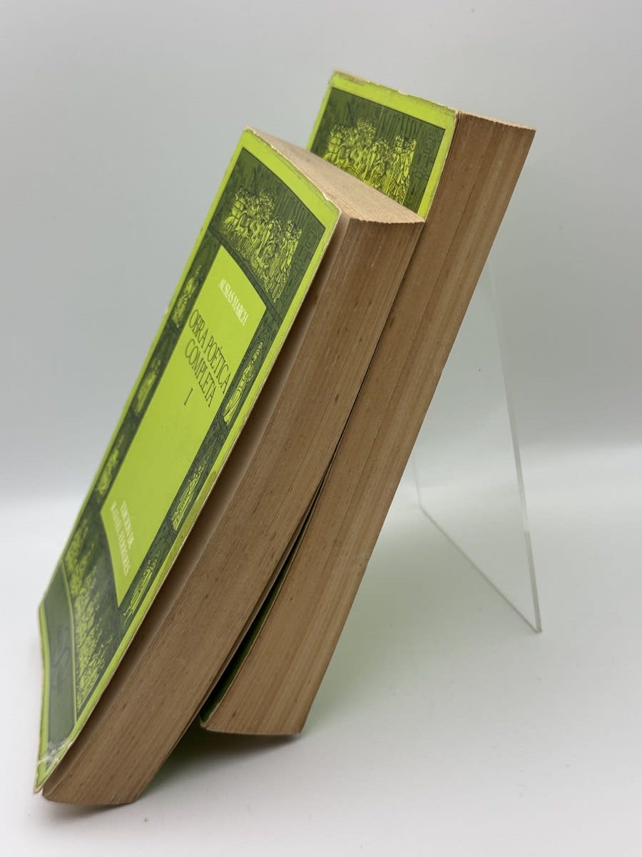 Lote Obra poética completa 2 tomos - Ausiàs March - Foto 2