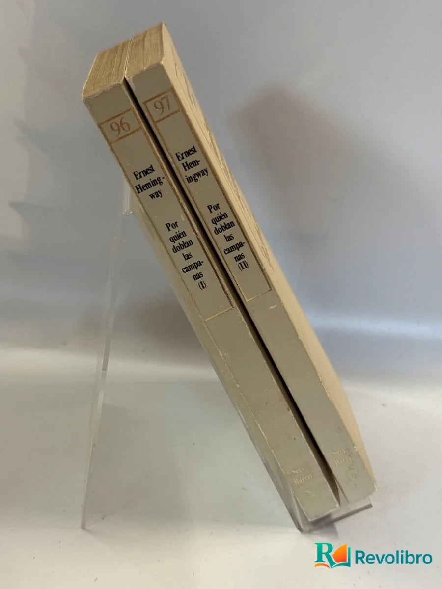 Foto 2 de Lote Por quién doblan las campanas 2 tomos de Ernest Hemingway, libro de segunda mano