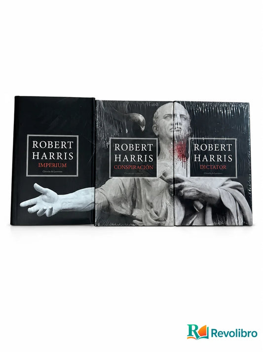 Portada de Lote Trilogía de Cicerón completa de Robert Harris, libro de segunda mano