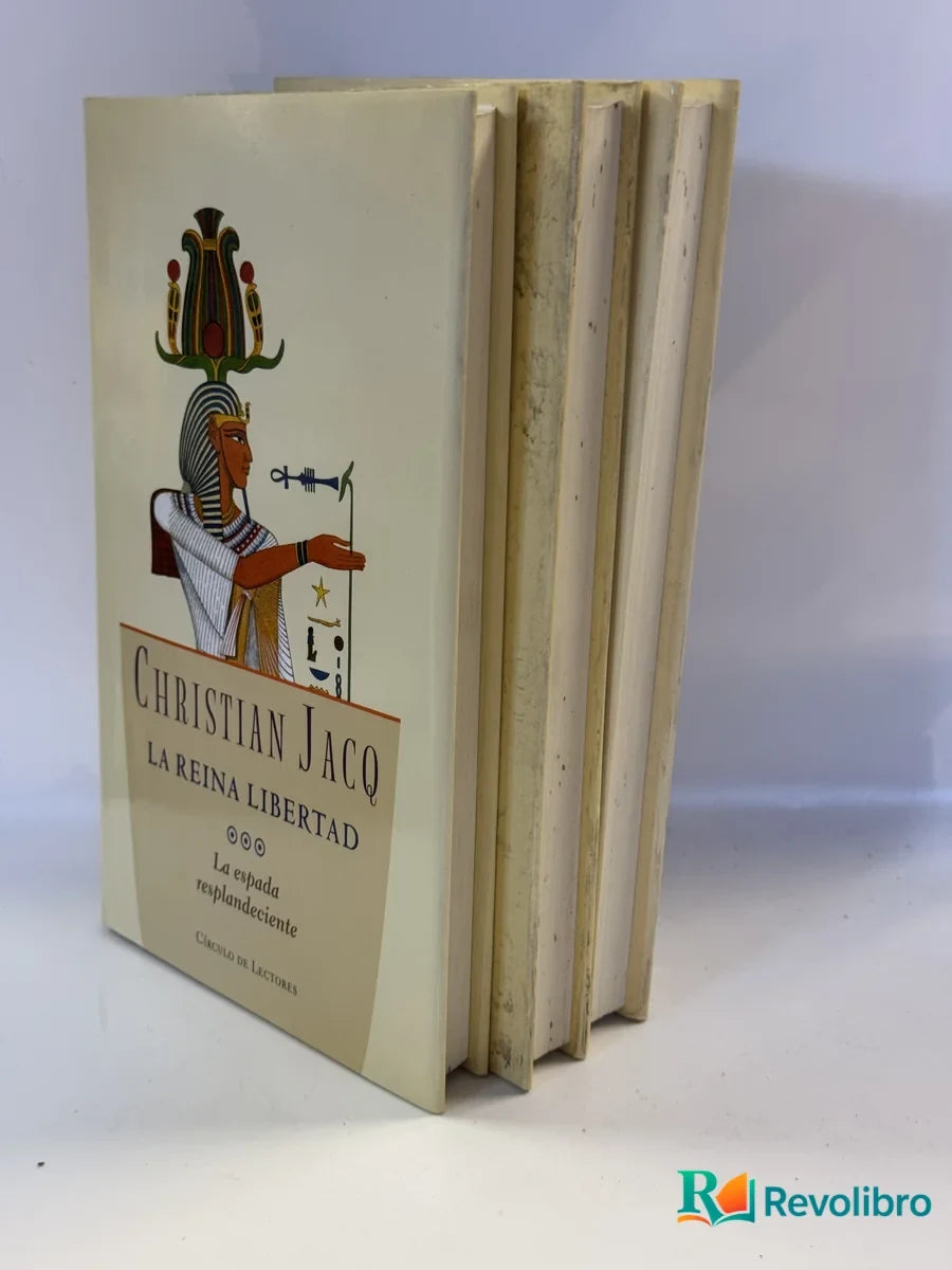 Foto 2 de Lote Trilogía La Reina Libertad completa de Christian Jacq, libro de segunda mano