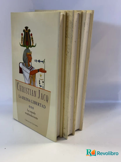Foto 2 de Lote Trilogía La Reina Libertad completa de Christian Jacq, libro de segunda mano