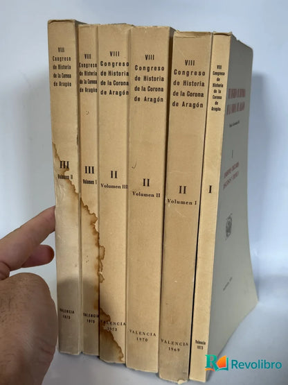 Foto 4 de Lote VIII Congreso de Historia de la Corona de Aragón 5 tomos de No disponible, libro de segunda mano
