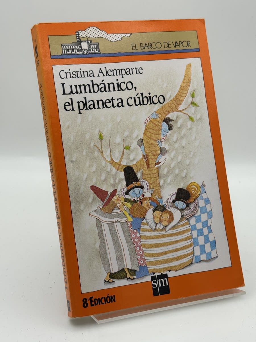 Portada de Lumbánico, el planeta cúbico de Cristina Alemparte, libro de segunda mano