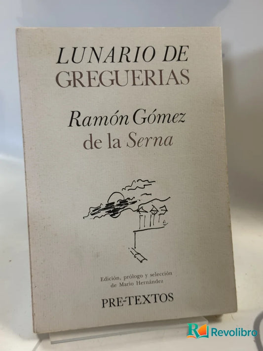 Portada de Lunario de greguerías de Ramón Gómez de la Serna, libro de segunda mano