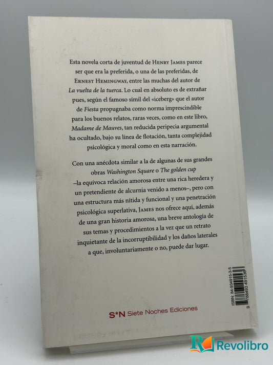 Madame de Mauves - Henry James - Imagen 2