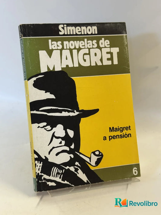 Portada de Maigret a pensión de Simenon, libro de segunda mano