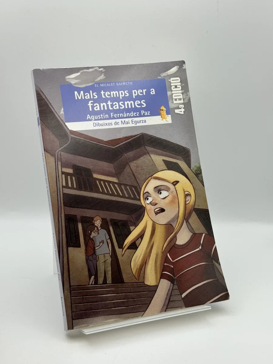 Portada de Mals temps per a fantasmes de Agustín Fernández Paz, libro de segunda mano
