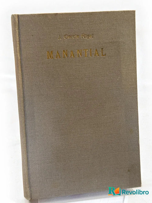 Portada de Manantial de J. García Rigual, libro de segunda mano