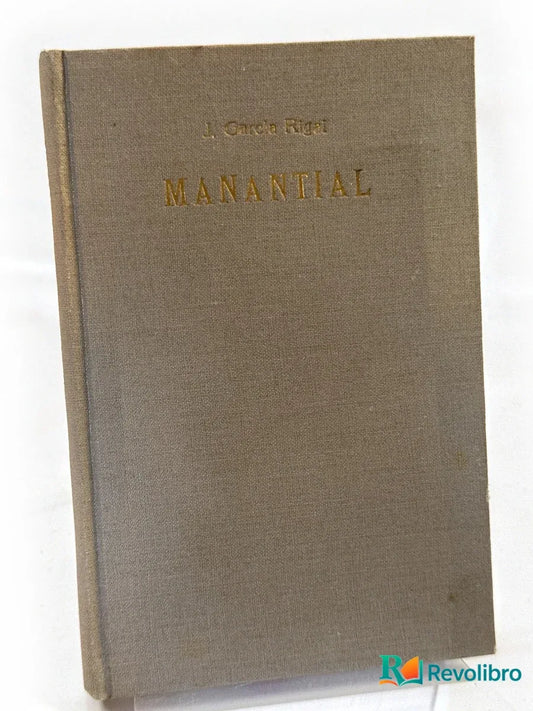Portada de Manantial de J. García Rigual, libro de segunda mano