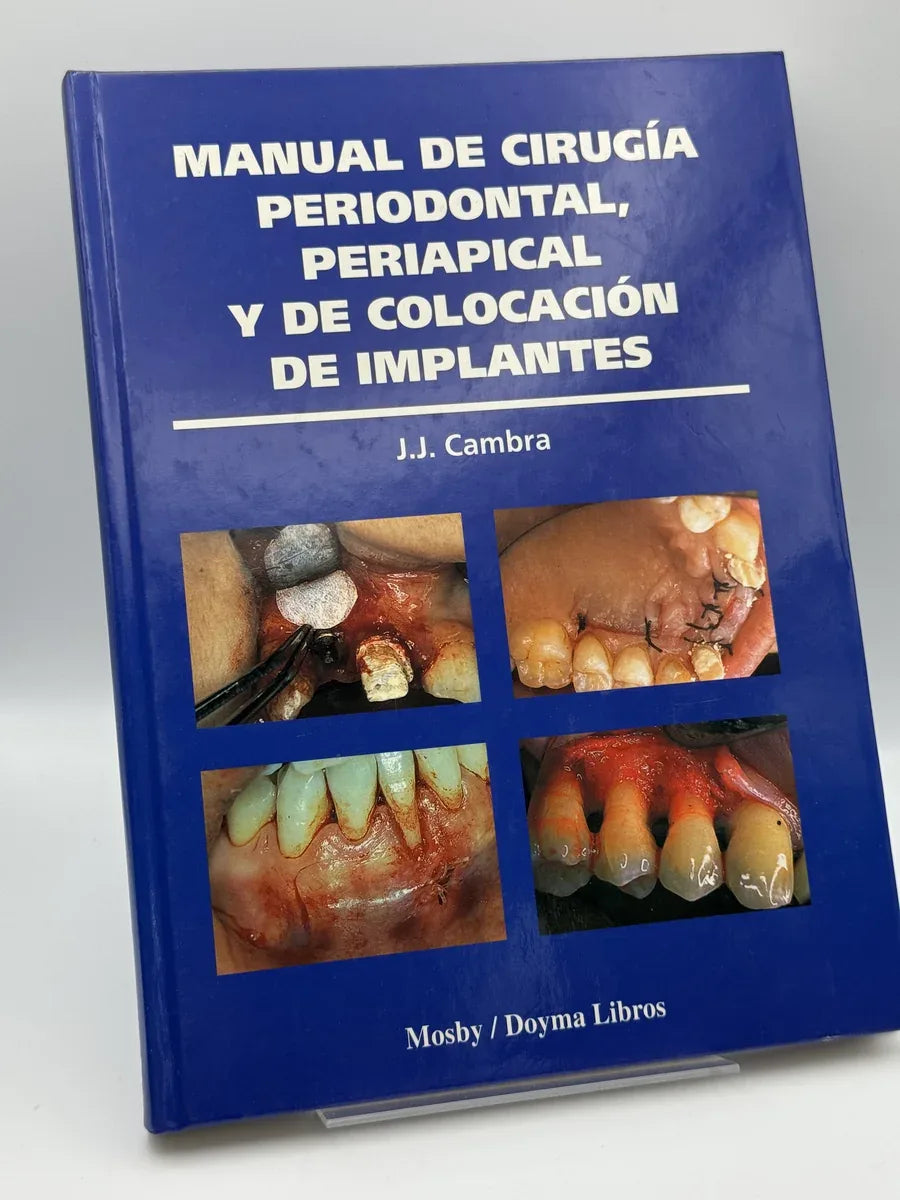 Manual de cirugía periodontal, periapical y de colocación de implantes de Cambra | Libro segunda mano - Portada