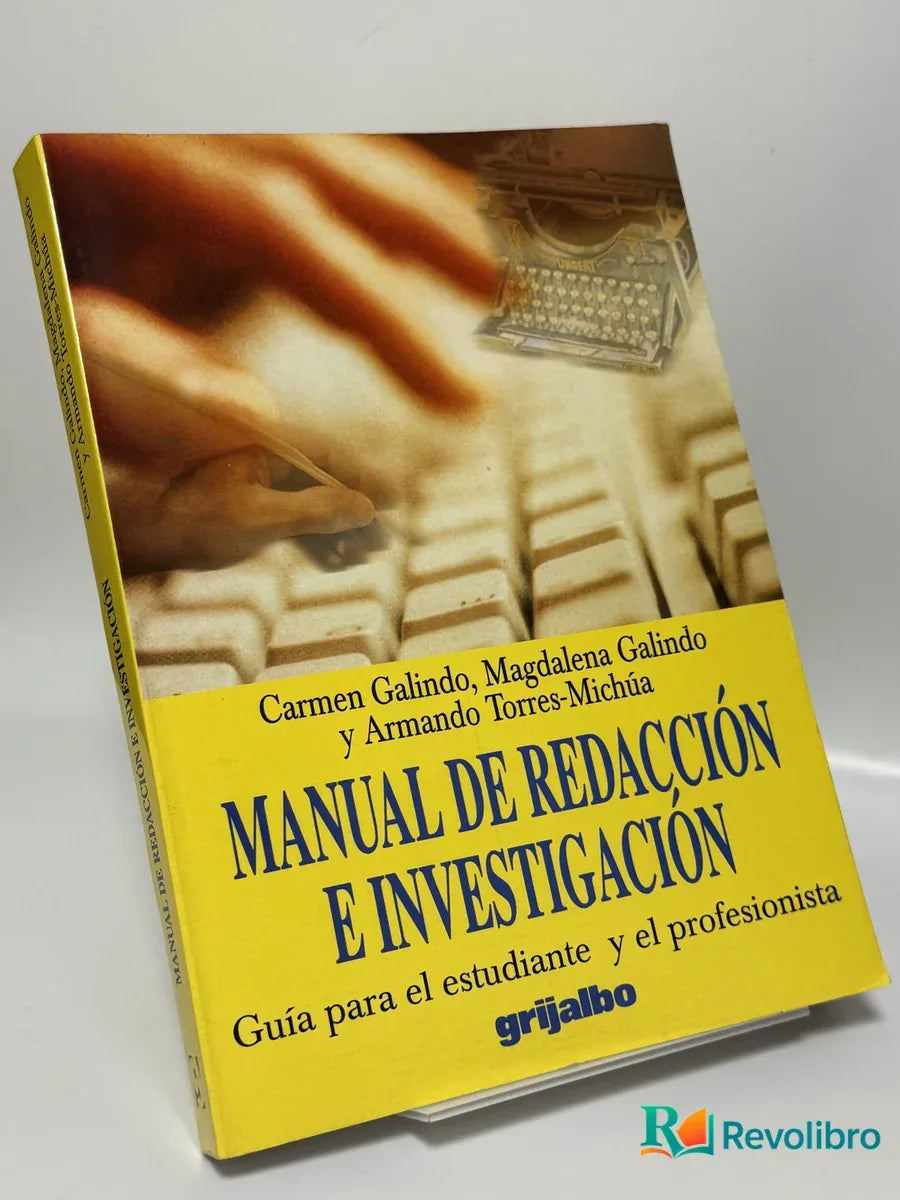 Portada de Manual de Redacción e Investigación de Carmen Galindo, libro de segunda mano