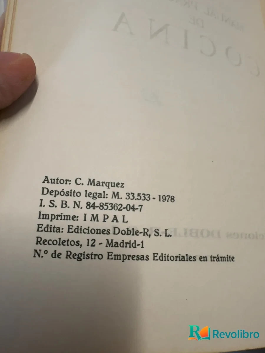 Foto 3 de Manual práctico de cocina de C. Marquez, libro de segunda mano