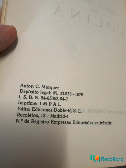 Foto 3 de Manual práctico de cocina de C. Marquez, libro de segunda mano