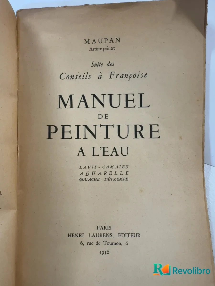 Foto 2 de Manuel de peinture à l’eau Aquarelle de Maupin, libro de segunda mano