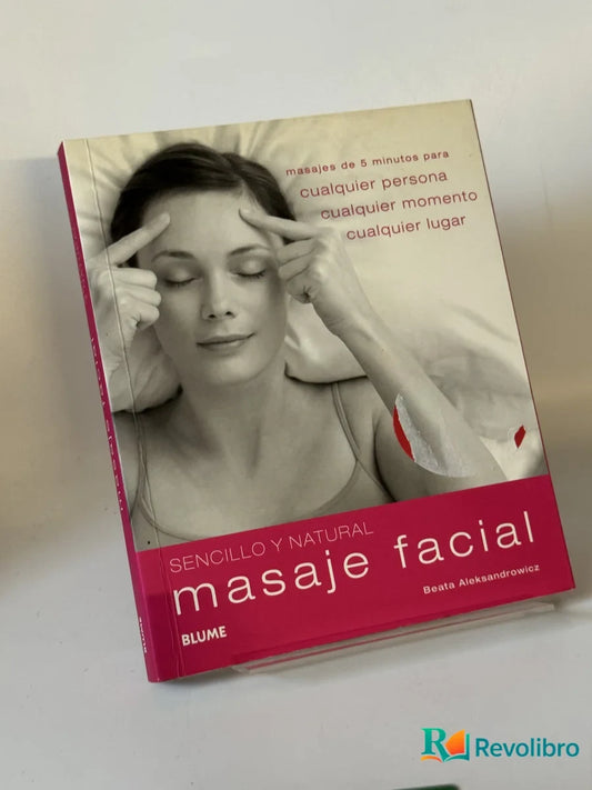 Portada de masaje facial de Beata Aleksandrowicz, libro de segunda mano