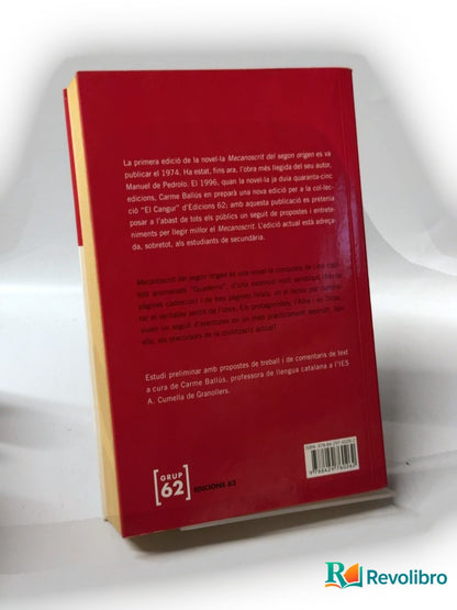 Foto 2 de Mecanoscrit del segon origen de Manuel de Pedrolo, libro de segunda mano