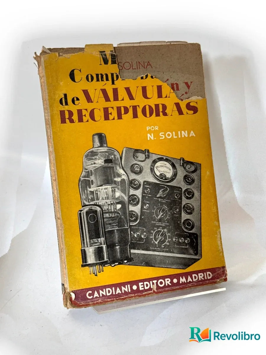 Portada de Medición y comprobación de válvulas receptoras de Nino Solina, libro de segunda mano