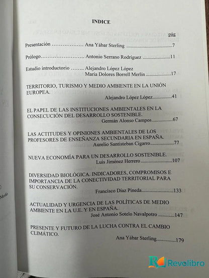 Foto 5 de Medio Ambiente y Desarrollo Sostenible en los Países Mediterráneos de la Unión Europea de Alejandro López López y María Dolores Borrell Martín, libro de segunda mano
