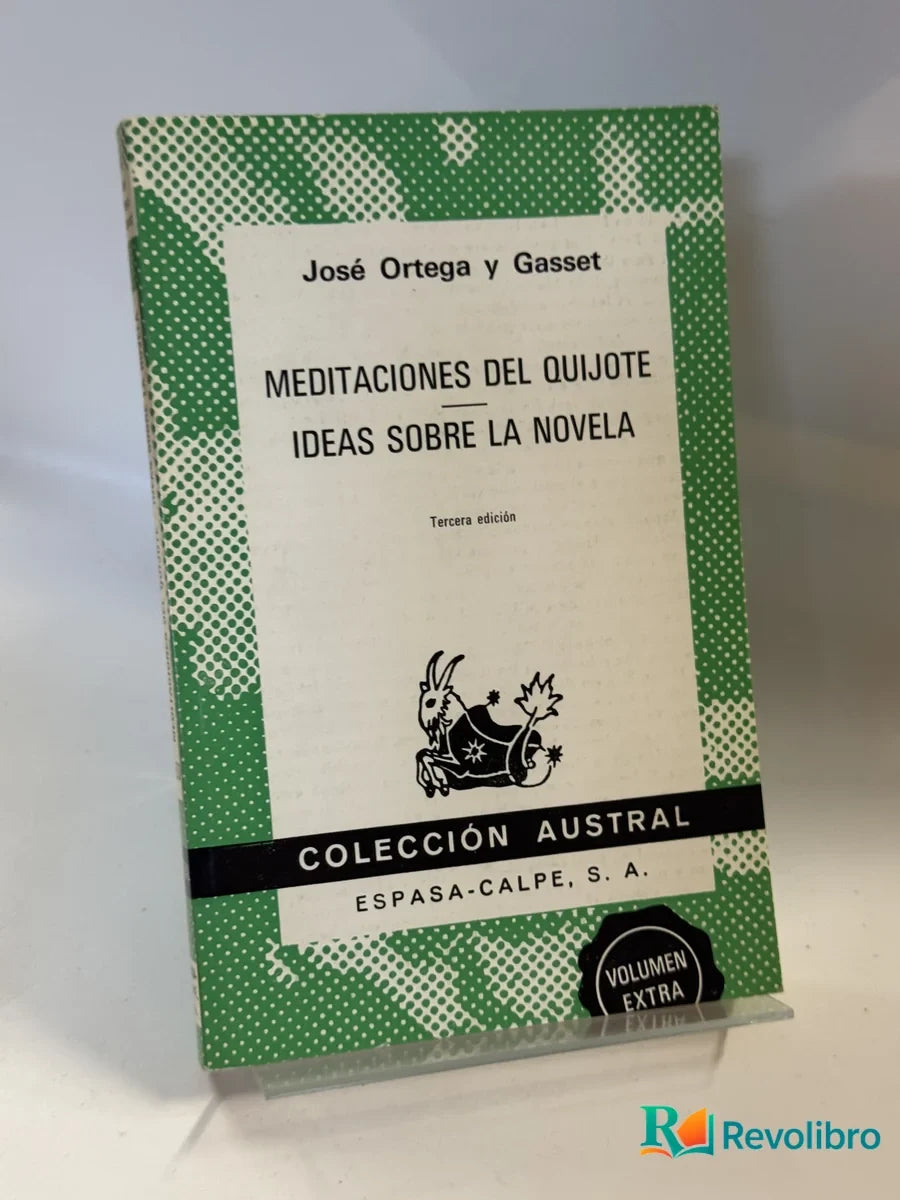 Portada de Meditaciones del Quijote Ideas sobre la novela de José Ortega y Gasset, libro de segunda mano