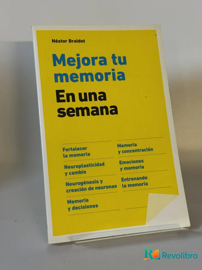 Portada de Mejora tu memoria de Néstor Braidot, libro de segunda mano