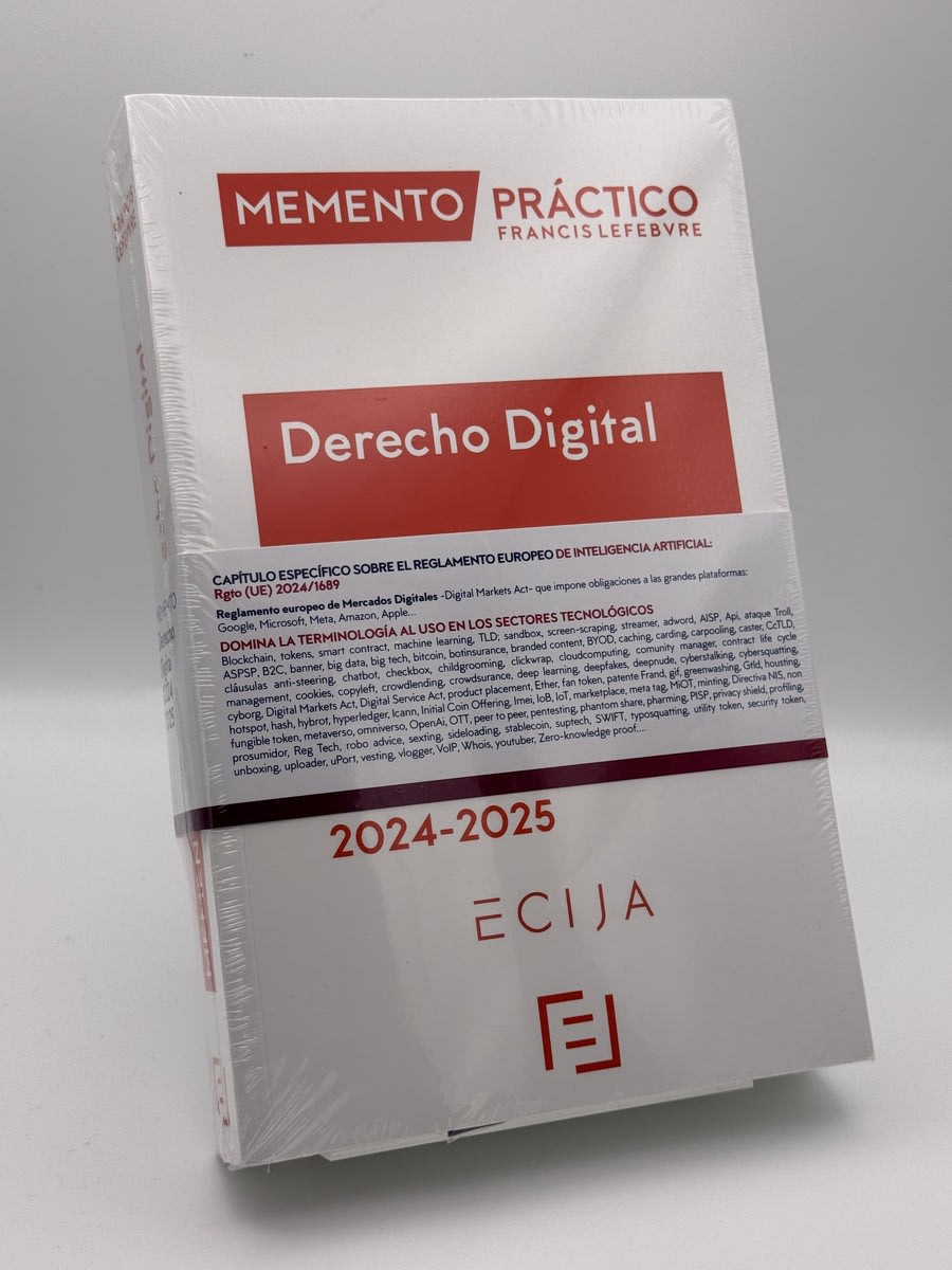 Portada de Memento práctico Derecho digital 2024-2025 de No disponible, libro de segunda mano
