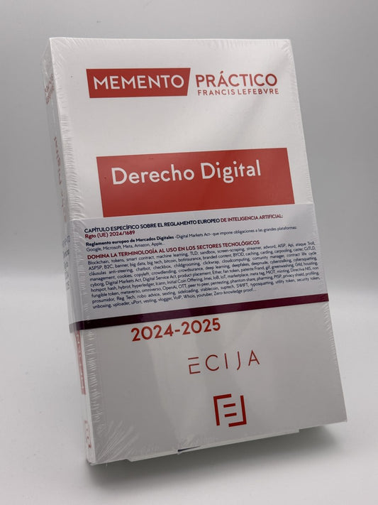 Portada de Memento práctico Derecho digital 2024-2025 de No disponible, libro de segunda mano